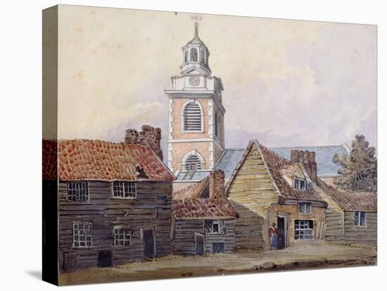 View of Christchurch, 1810-William Pearson-Stretched Canvas