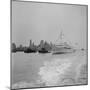 View of Christina Arriving with Winston Churchill and Aristotle Onassis-Joe Giardelli-Mounted Photographic Print