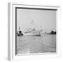 View of Christina Arriving with Winston Churchill and Aristotle Onassis-Joe Giardelli-Framed Photographic Print