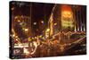 View of Christmas Decorations, Kowloon, Hong Kong, China-Dallas and John Heaton-Stretched Canvas