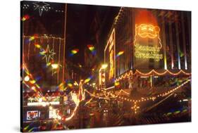 View of Christmas Decorations, Kowloon, Hong Kong, China-Dallas and John Heaton-Stretched Canvas