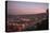 View of City and Ports at Dusk from Paseo 21 De Mayo, Cerro Playa Ancha, Valparaiso-Ben Pipe-Stretched Canvas