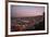 View of City and Ports at Dusk from Paseo 21 De Mayo, Cerro Playa Ancha, Valparaiso-Ben Pipe-Framed Photographic Print