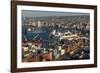 View of City and Ports from Paseo 21 De Mayo, Cerro Playa Ancha, Valparaiso-Ben Pipe-Framed Photographic Print