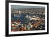 View of City and Ports from Paseo 21 De Mayo, Cerro Playa Ancha, Valparaiso-Ben Pipe-Framed Photographic Print