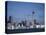 View of City and Tower from the Water, Auckland, North Island, New Zealand-D H Webster-Stretched Canvas