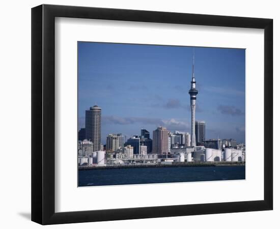 View of City and Tower from the Water, Auckland, North Island, New Zealand-D H Webster-Framed Photographic Print