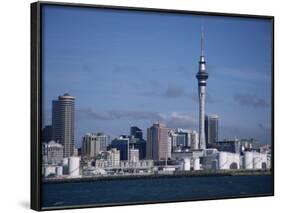 View of City and Tower from the Water, Auckland, North Island, New Zealand-D H Webster-Framed Photographic Print