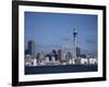 View of City and Tower from the Water, Auckland, North Island, New Zealand-D H Webster-Framed Photographic Print