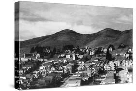 View of City and Twin Peaks - San Francisco, CA-Lantern Press-Stretched Canvas