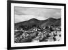 View of City and Twin Peaks - San Francisco, CA-Lantern Press-Framed Premium Giclee Print