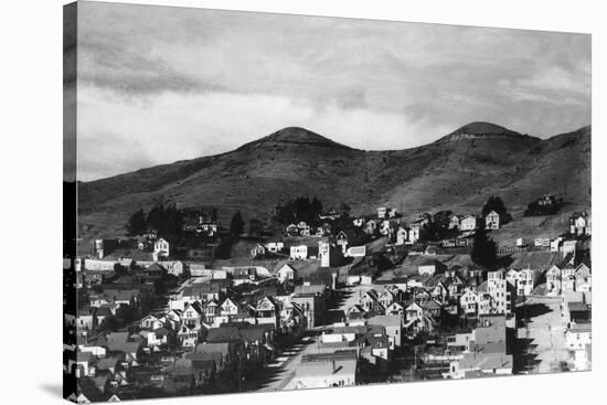 View of City and Twin Peaks - San Francisco, CA-Lantern Press-Stretched Canvas