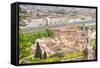 View of City Center of Florence and River Arno, Florence (Firenze), Tuscany, Italy, Europe-Nico Tondini-Framed Stretched Canvas