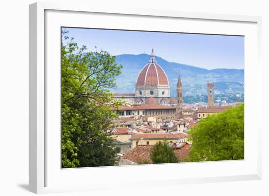 View of City Center of Florence (Firenze), UNESCO World Heritage Site, Tuscany, Italy, Europe-Nico Tondini-Framed Photographic Print