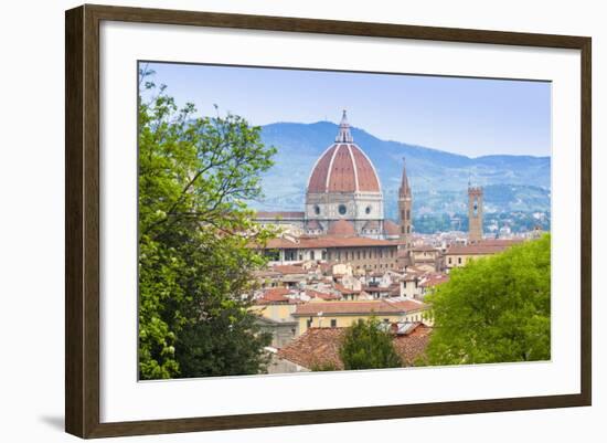 View of City Center of Florence (Firenze), UNESCO World Heritage Site, Tuscany, Italy, Europe-Nico Tondini-Framed Photographic Print