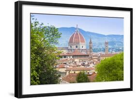 View of City Center of Florence (Firenze), UNESCO World Heritage Site, Tuscany, Italy, Europe-Nico Tondini-Framed Photographic Print