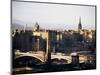 View of City from Calton Hill, Edinburgh, Lothian, Scotland, United Kingdom-Michael Jenner-Mounted Photographic Print