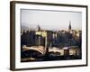 View of City from Calton Hill, Edinburgh, Lothian, Scotland, United Kingdom-Michael Jenner-Framed Photographic Print