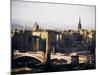 View of City from Calton Hill, Edinburgh, Lothian, Scotland, United Kingdom-Michael Jenner-Mounted Photographic Print