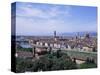 View of City from Piazzale Michelangelo, Florence, Tuscany, Italy-Hans Peter Merten-Stretched Canvas