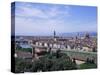 View of City from Piazzale Michelangelo, Florence, Tuscany, Italy-Hans Peter Merten-Stretched Canvas