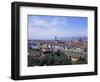 View of City from Piazzale Michelangelo, Florence, Tuscany, Italy-Hans Peter Merten-Framed Photographic Print