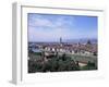 View of City from Piazzale Michelangelo, Florence, Tuscany, Italy-Hans Peter Merten-Framed Photographic Print