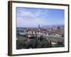 View of City from Piazzale Michelangelo, Florence, Tuscany, Italy-Hans Peter Merten-Framed Photographic Print