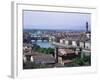 View of City from Piazzale Michelangelo, Florence, Tuscany, Italy-Hans Peter Merten-Framed Photographic Print