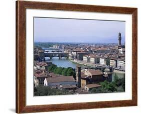 View of City from Piazzale Michelangelo, Florence, Tuscany, Italy-Hans Peter Merten-Framed Photographic Print