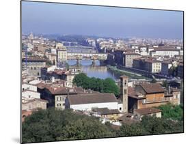 View of City from Piazzale Michelangelo, Florence, Tuscany, Italy-Hans Peter Merten-Mounted Photographic Print