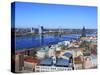 View of City from St; Peter's Church, Riga, Latvia-Ivan Vdovin-Stretched Canvas