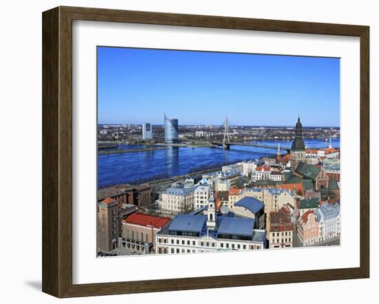 View of City from St; Peter's Church, Riga, Latvia-Ivan Vdovin-Framed Photographic Print