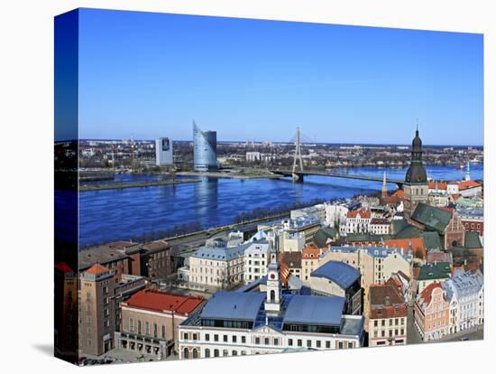 View of City from St; Peter's Church, Riga, Latvia-Ivan Vdovin-Stretched Canvas