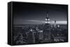 View of city - Manhattan - New York City - United States-Philippe Hugonnard-Framed Stretched Canvas