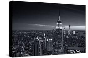 View of city - Manhattan - New York City - United States-Philippe Hugonnard-Stretched Canvas