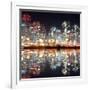 View of City Night with Blurred Bokeh-Li Ding-Framed Photographic Print