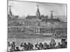 View of City of Benin with Royal Palace, Nigeria, Engraving from Description of Africa-Olfert Dapper-Mounted Giclee Print