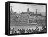 View of City of Benin with Royal Palace, Nigeria, Engraving from Description of Africa-Olfert Dapper-Framed Stretched Canvas