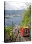 View of City of Como from Como-Brunate Funicular, Lake Como, Lombardy, Italian Lakes, Italy, Europe-Peter Barritt-Stretched Canvas