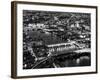 View of City of London with St. Paul's Cathedral and River Thames at Night - London - UK - England-Philippe Hugonnard-Framed Photographic Print