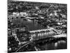 View of City of London with St. Paul's Cathedral and River Thames at Night - London - UK - England-Philippe Hugonnard-Mounted Photographic Print