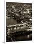 View of City of London with St. Paul's Cathedral and River Thames at Night - London - UK - England-Philippe Hugonnard-Framed Photographic Print