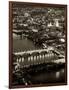 View of City of London with St. Paul's Cathedral and River Thames at Night - London - UK - England-Philippe Hugonnard-Framed Photographic Print