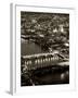 View of City of London with St. Paul's Cathedral and River Thames at Night - London - UK - England-Philippe Hugonnard-Framed Photographic Print