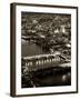 View of City of London with St. Paul's Cathedral and River Thames at Night - London - UK - England-Philippe Hugonnard-Framed Photographic Print