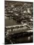 View of City of London with St. Paul's Cathedral and River Thames at Night - London - UK - England-Philippe Hugonnard-Mounted Photographic Print