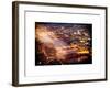 View of City of London with St. Paul's Cathedral and River Thames at Night - London - UK - England-Philippe Hugonnard-Framed Photographic Print