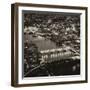 View of City of London with St. Paul's Cathedral and River Thames at Night - London - UK - England-Philippe Hugonnard-Framed Photographic Print