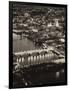 View of City of London with St. Paul's Cathedral and River Thames at Night - London - UK - England-Philippe Hugonnard-Framed Photographic Print